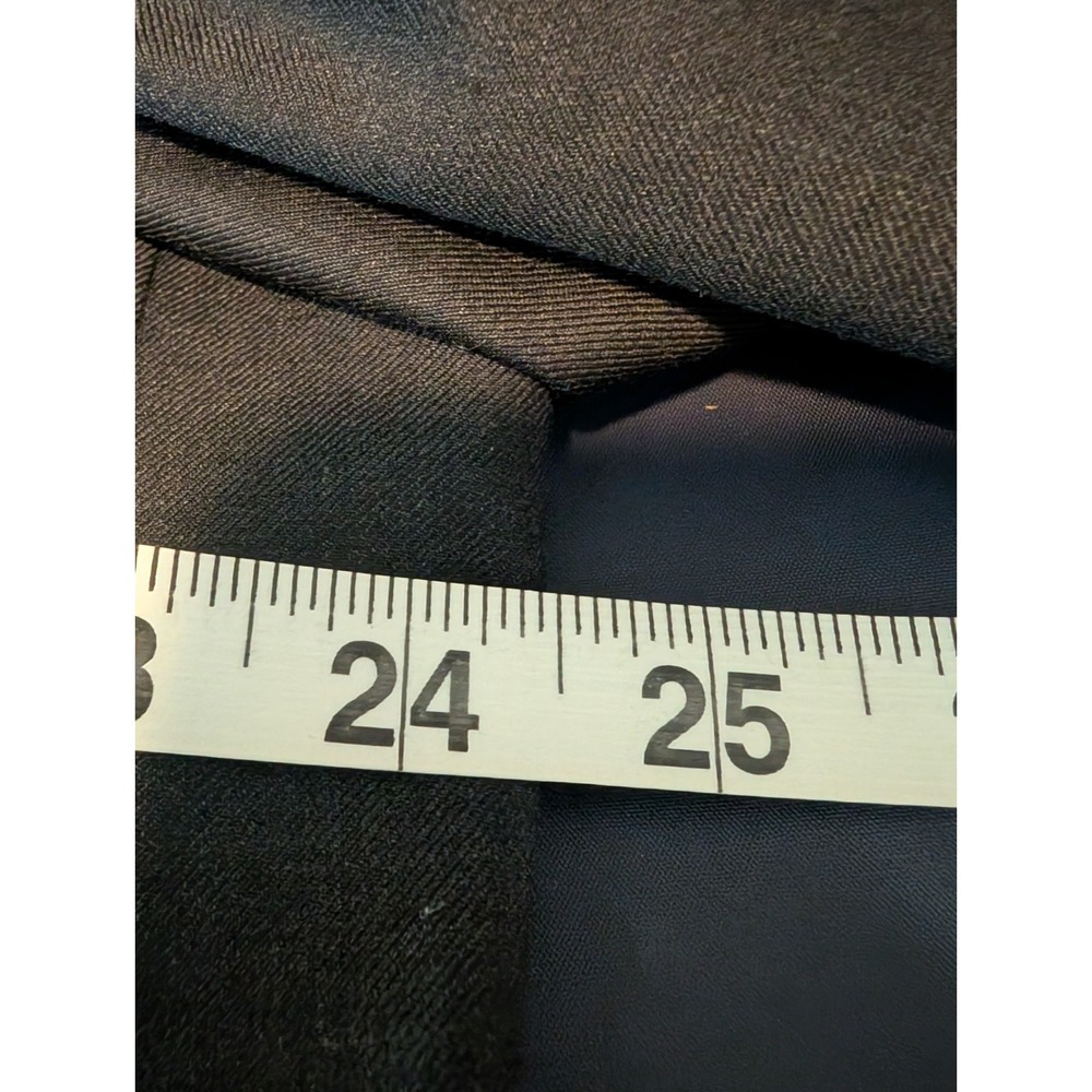 Lauren Ralph Lauren Suit Mens 46R Black Solid 2 Button Notch Lapel Single Vent - Picture 10 of 12